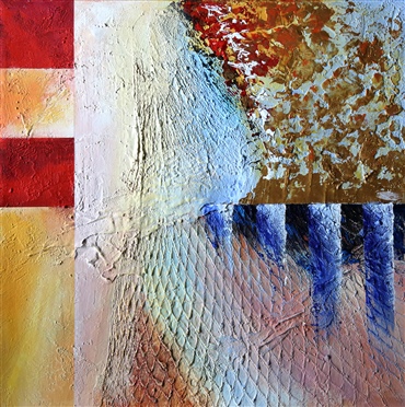 Acryl / Gips auf Leinwand 50x50cm